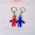 Vente chaude en caoutchouc 3D couple mignon/key chain